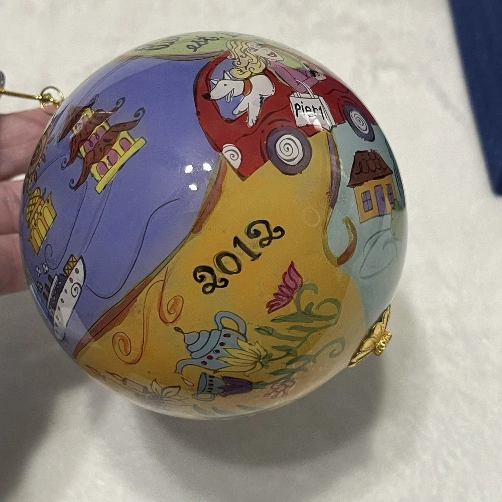 Christmas Ornament Pier One Li Bien  Hand‎ Painted 2012 Golden Anniversary